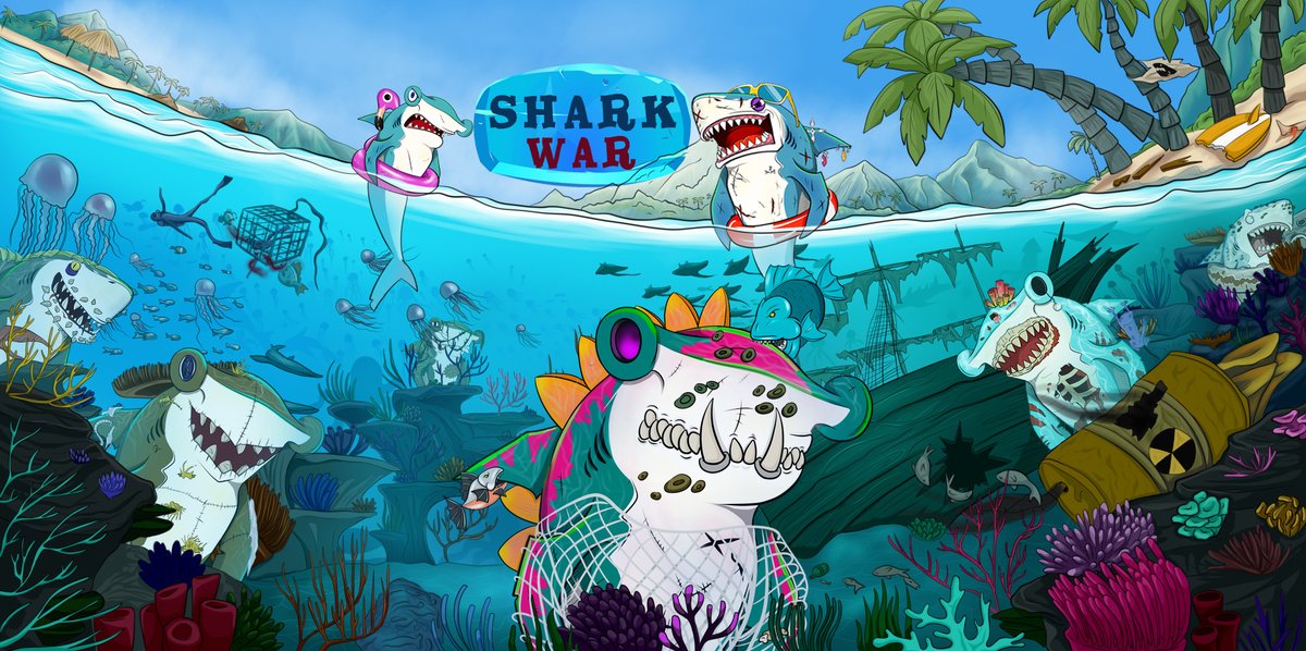 Welcome to the official Shark War website! sharkwar.io  There you will find a lot of information about the collection and the Game! sharkwar.io #NFT #SolanaNFT #SolanaNFTs #sharkwar