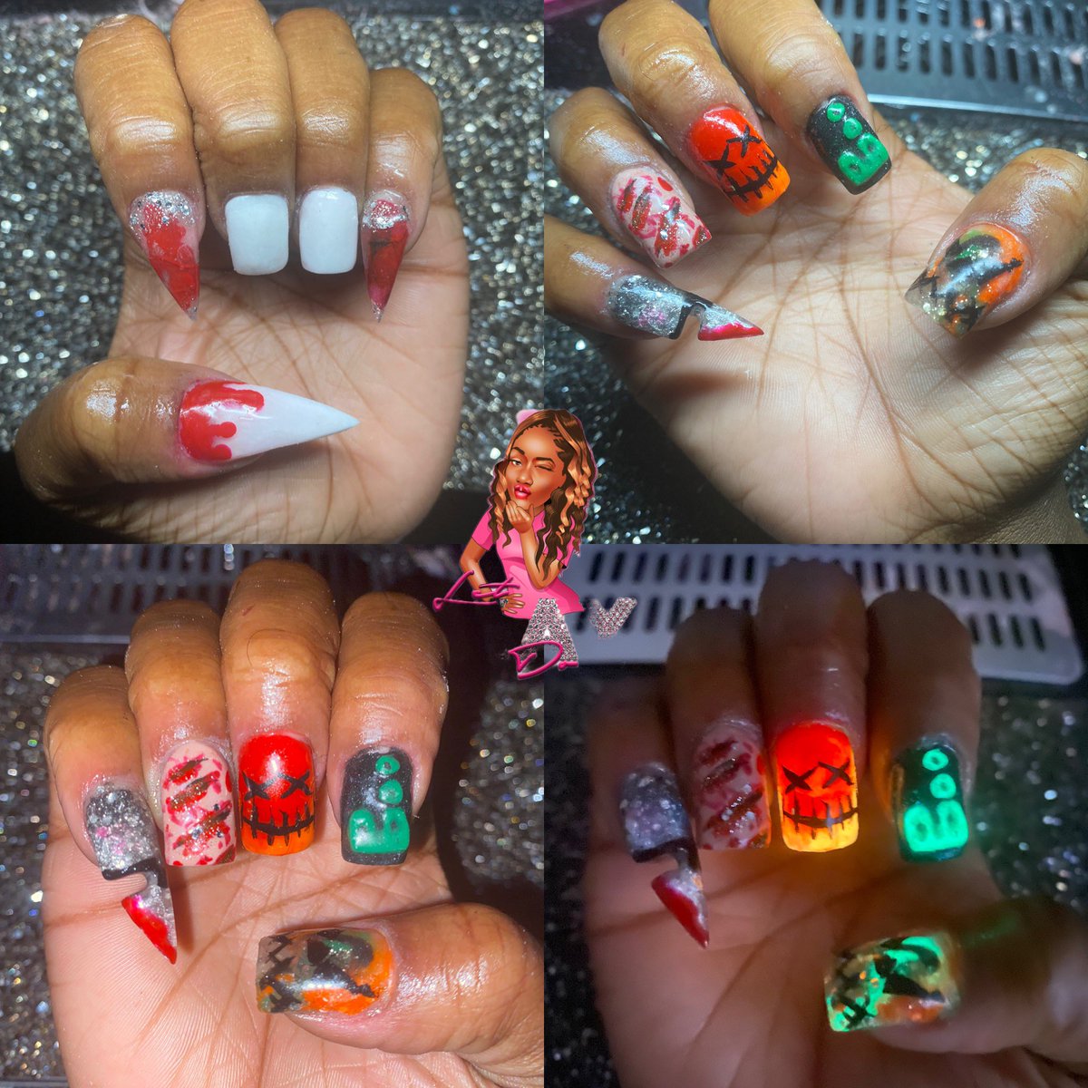 kaylynnjoi's tweet photo. Is it Halloween yet ?? 🥵 I’m feeling SPOOKY 💅🏽🎃 @letkaydoit come catch these #HOCO Specials #fvsu on @letkaydoit page !! 🥶DEALS FROM ANOTHER WORLD 😵‍💫📱🚨 #spookyset #nails #nailedit #halloween #explore #acrylicnails #atl #middlega #wartown #macon #letkaydoit #freestyle https://t.co/mLf2YlXp5a