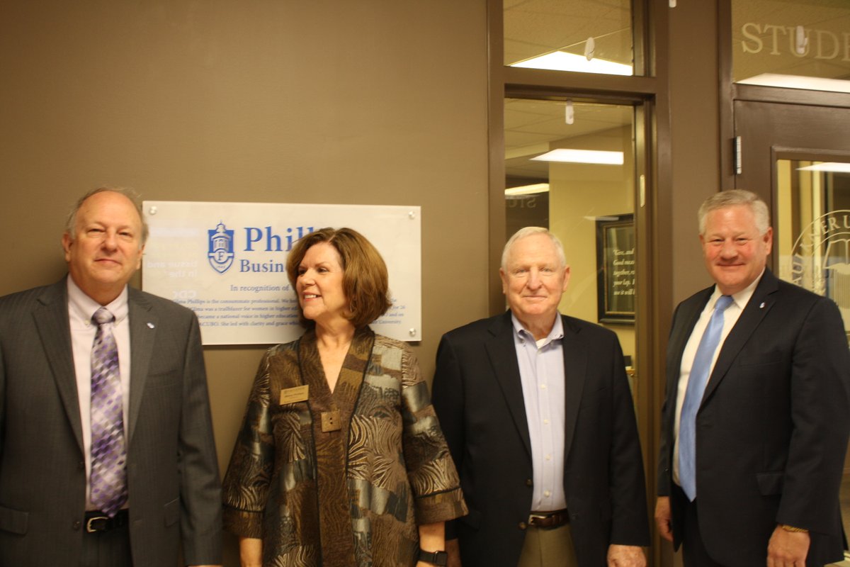 Wilma Phillips has been a pillar of our institution for more than four decades and we honored her distinguished service by renaming the Rotunda's business offices, the Phillips Business Center.
A most deserved honor. Congratulations Wilma!