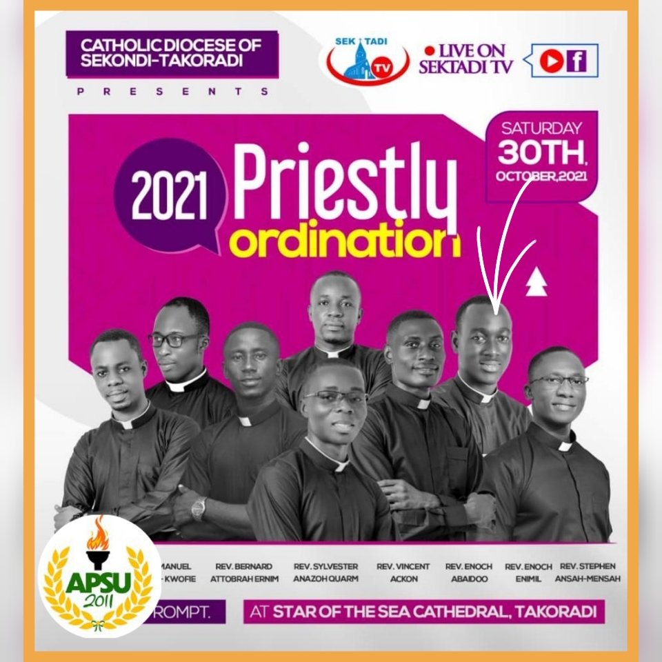 Congratulations Enoch Enimil!! Keep making us proud 😍😍. #APSU11 #Priest #Catholic #ordination