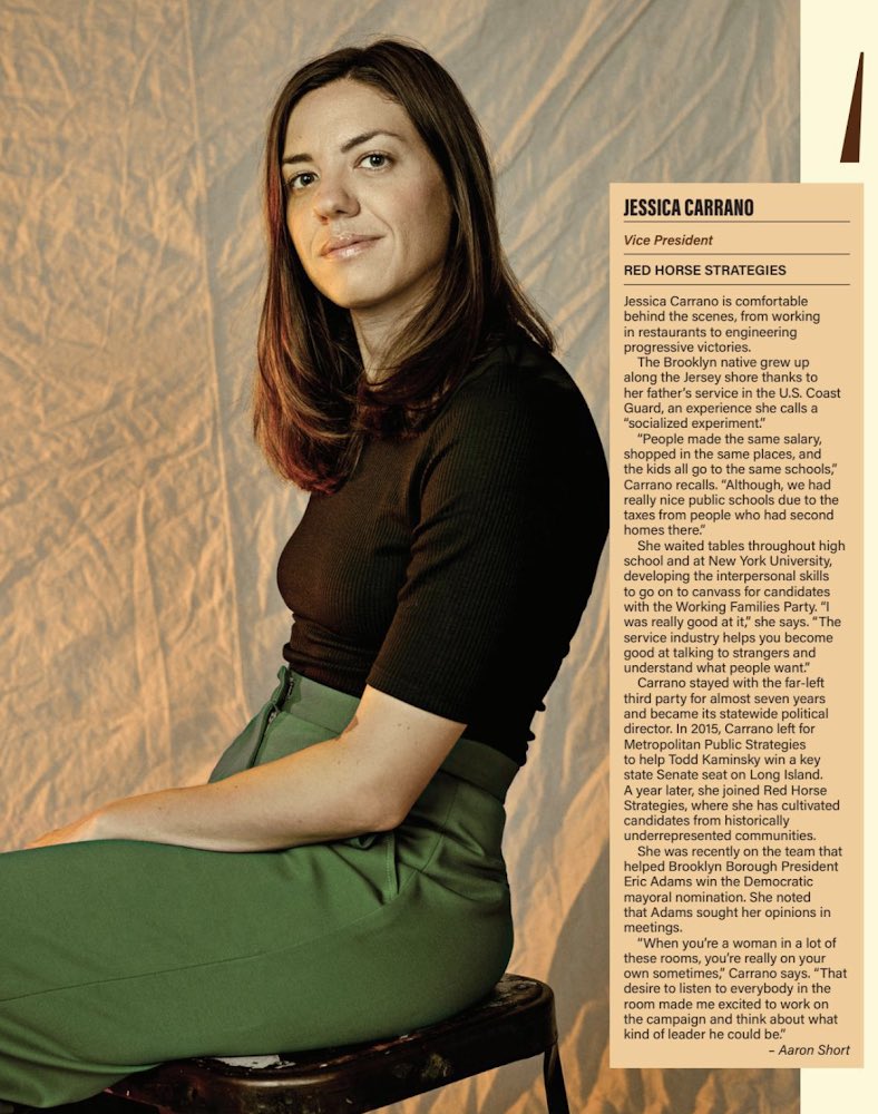 👀👀👀

Incredibly glad to see <a href="/jessrvcarrano/">Jessica Carrano</a> getting some much-deserved recognition on <a href="/CityAndStateNY/">City & State NY</a>'s 40 under 40 list! Congrats, Jess!