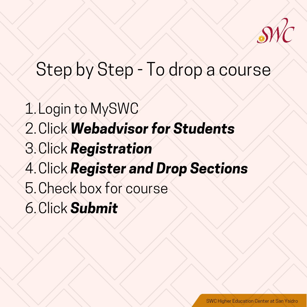 swc_hecsy's tweet photo. Attention Jaguars🗣 
An important deadline🗓 for Fall 2021 is November 12, the last day to withdraw from full semester classes and receive a "W" grade.
Got questions? Send us a DM. 
#swc #hecsy #fa21 https://t.co/k3iCgyLzmi