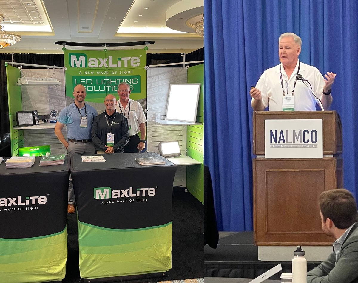 MaxLite is at the NALMCO 68th Annual Convention in Orlando.  Stop by booth 24 to see our new c-Max controllers system and controls ready fixtures that will change how Lighting Maintenance Contractors and ESCO’s will view lighting retrofit projects.