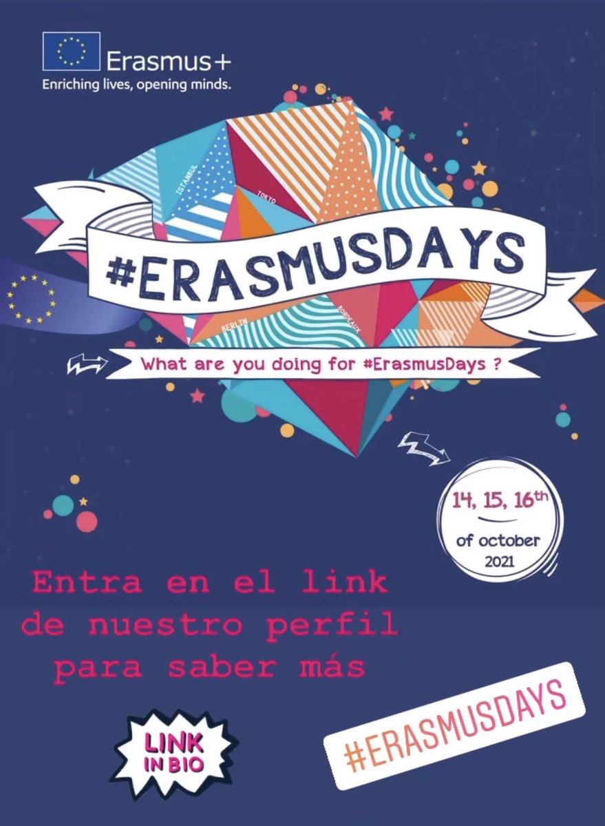 ErasmusXiii's tweet photo. 📢 ¡Esta semana estamos de celebración! Entra en el link de nuestro perfil si quieres saber más…🦁🇪🇺 https://t.co/8uuJA1MpO9