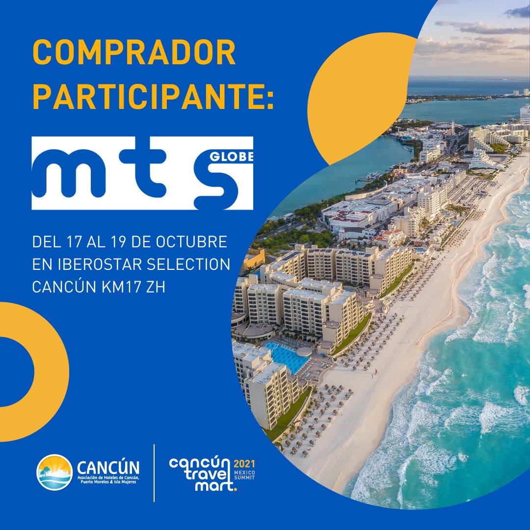 AHCancun's tweet photo. ¡Conoce a nuestros compradores participantes en el mejor evento turístico del Caribe Mexicano! 

#CancúnTravelMart
#mtsglobe
#otsglobe
@perxvacations
#StsVacations https://t.co/1Fs54Q9Rke