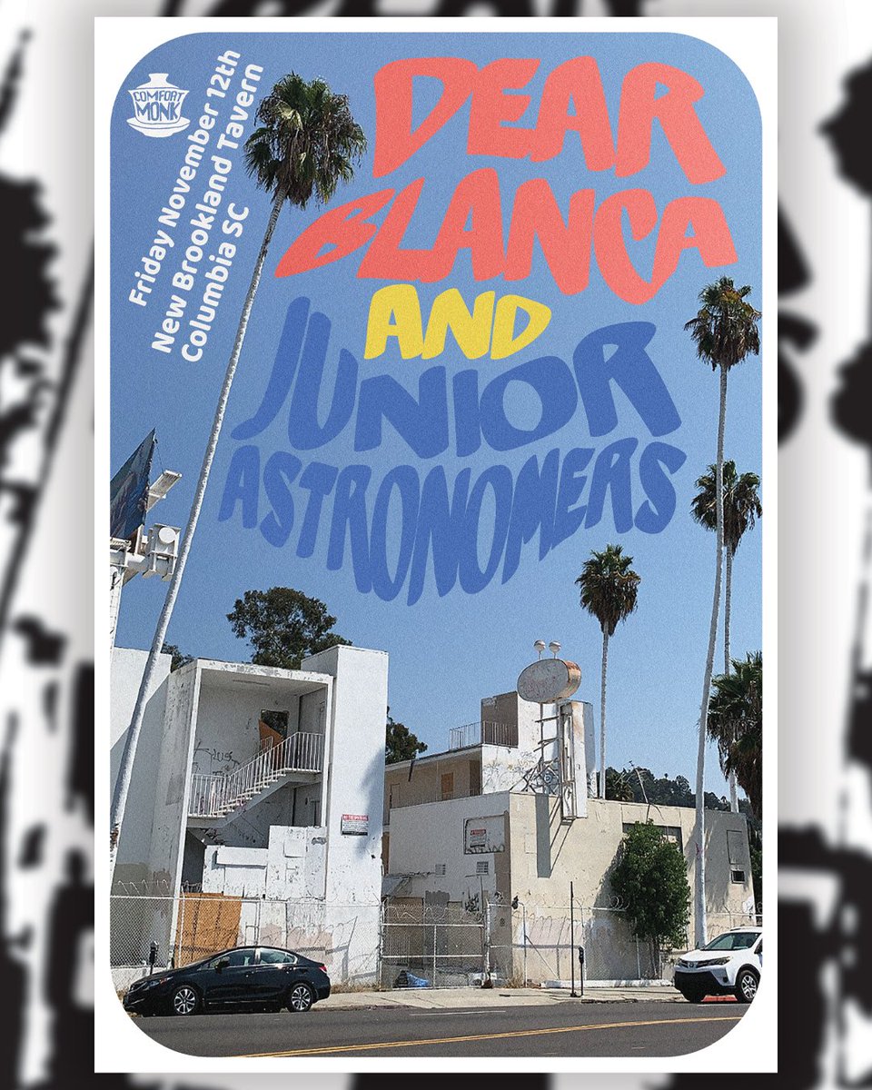 Coming back to <a href="/NewBrookland/">New Brookland Tavern</a> for the first time in almost TWO YEARS with our friends <a href="/jrastronomers/">Junior Astronomers</a> 😎 !!! •• ticket link : eventbrite.com/e/dear-blanca-…