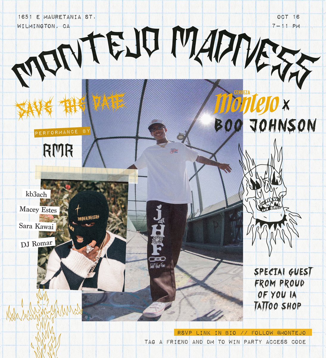 MONTEJO MADNESS // SATURDAY 10.16 // LONG BEACH W/ BOO JOHNSON.