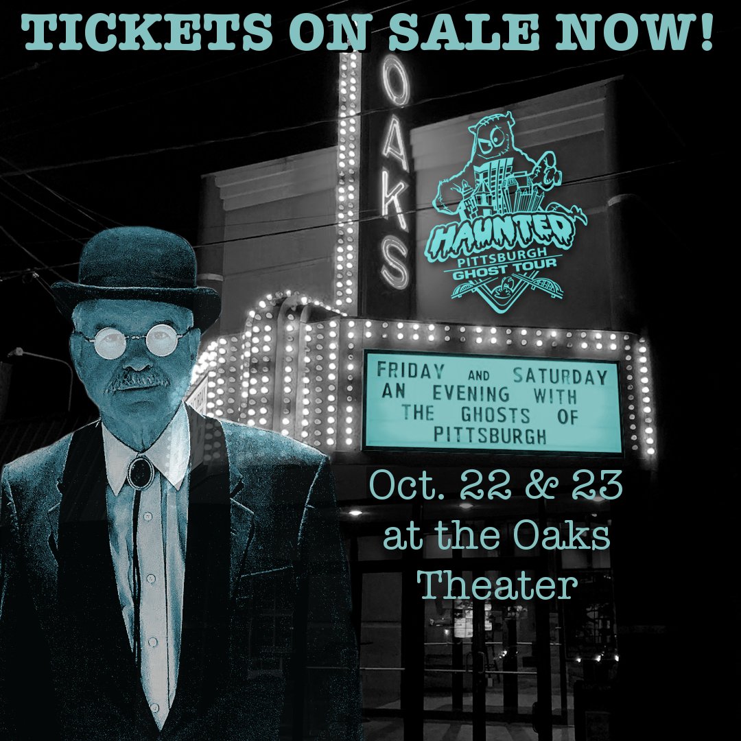 Haunted Pittsburgh Ghost Tours (@pghhaunts) on Twitter photo In just 10 DAYS our show, "An Evening with the Ghosts of Pittsburgh" opens at <a href="/TheOaksTheater/">Oaks Theater</a>! Grab tickets through the link in our bio!
#hauntedpittsburgh #theoakstheater #hauntedhistory #ghoststories #ghosts #pittsburgh #pittsburghhalloween #pittsburghghosts #theatre #theater In just 10 DAYS our show, "An Evening with the Ghosts of Pittsburgh" opens at <a href="/TheOaksTheater/">Oaks Theater</a>! Grab tickets through the link in our bio!
#hauntedpittsburgh #theoakstheater #hauntedhistory #ghoststories #ghosts #pittsburgh #pittsburghhalloween #pittsburghghosts #theatre #theater