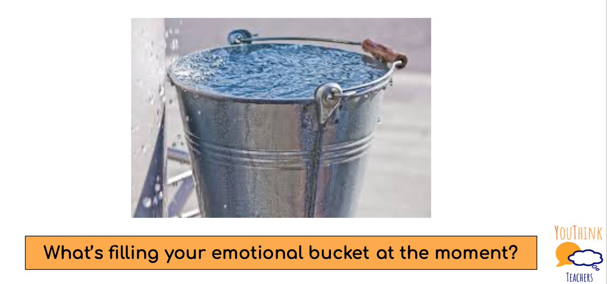 As teachers, you are containers for lots emotions so it's understandable that you may sometimes feel overwhelmed. What's filling your bucket this week? @sirmobbsalot <a href="/TF_Ambassadors/">Teach First Ambassadors</a>