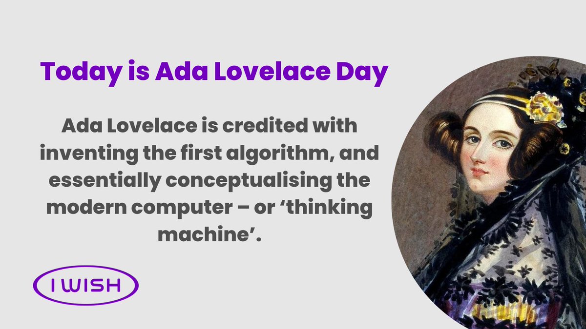 IWish_ie's tweet image. Ada Lovelace is considered the first computer programmer, and today is Ada Lovelace Day.  It is an international celebration of the achievements of women in STEM, to encourage more girls into STEM careers and support women already working in STEM. #adalovelaceday2021 #IWishSTEM