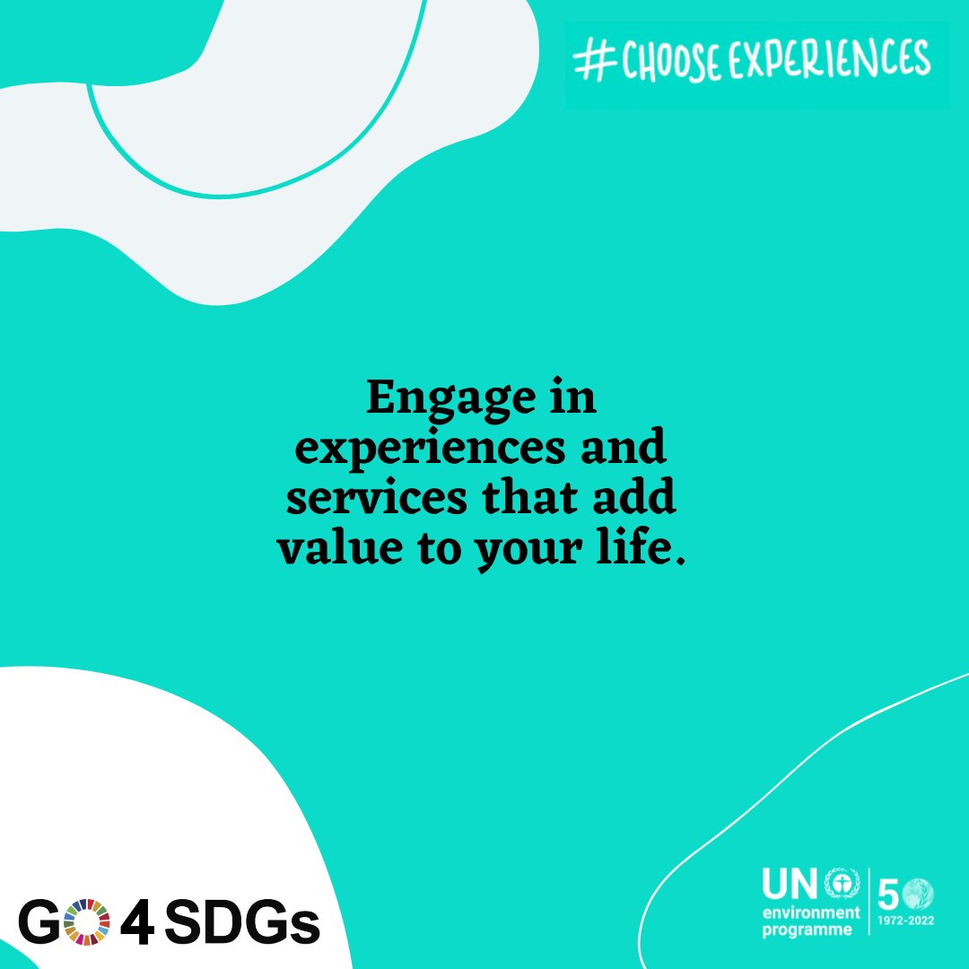 YouthOfOne1's tweet photo. 📢 Its Day 15 #ChooseExperience  - Spending more time and resources on the experiences that add value to our lives.
#ChooseExperience
#GlobalGoals 
#ActNow
#YouthofOne https://t.co/SAn00HCDKQ