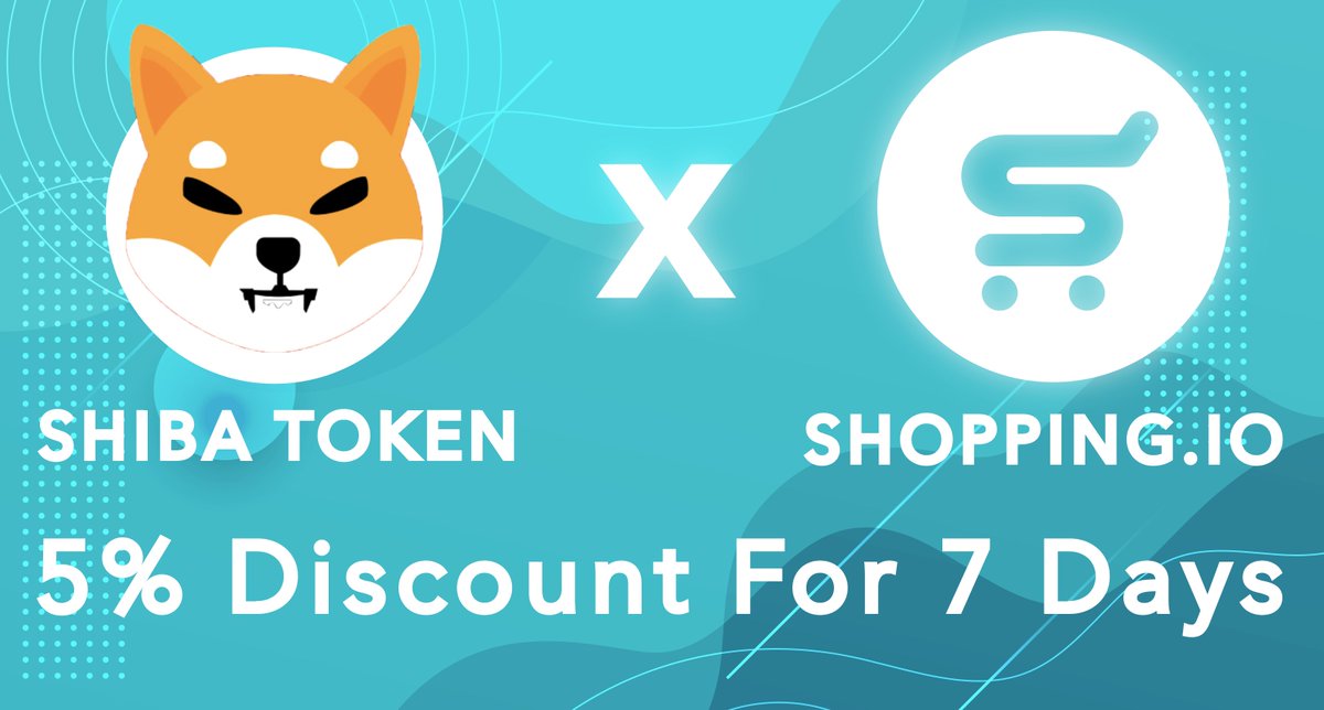 shopping_io's tweet image. @Shibtoken Community, listen up!📢

Shopping.io gives you 5% discount for 7 days on our global site! 
Shop &amp;amp; check out with #SHIB then use the code: SHIBA 

Holding $SPI? you will get an additional discount up to 10%! 

Let's go #shopping 🛍️
#SPI #GSPI #ShopwithCrypto
