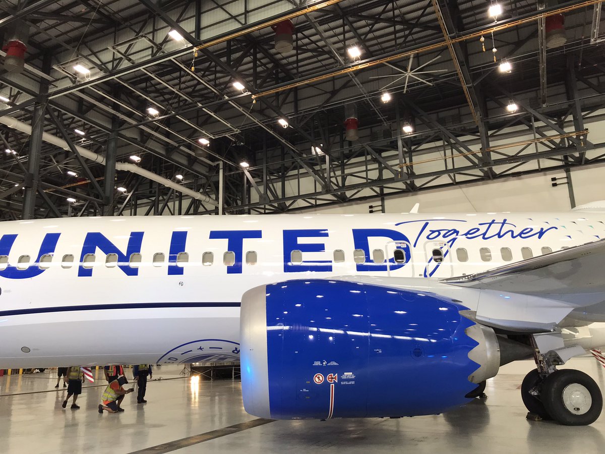 The new United 100 aircraft…truly a beauty @weareunited
