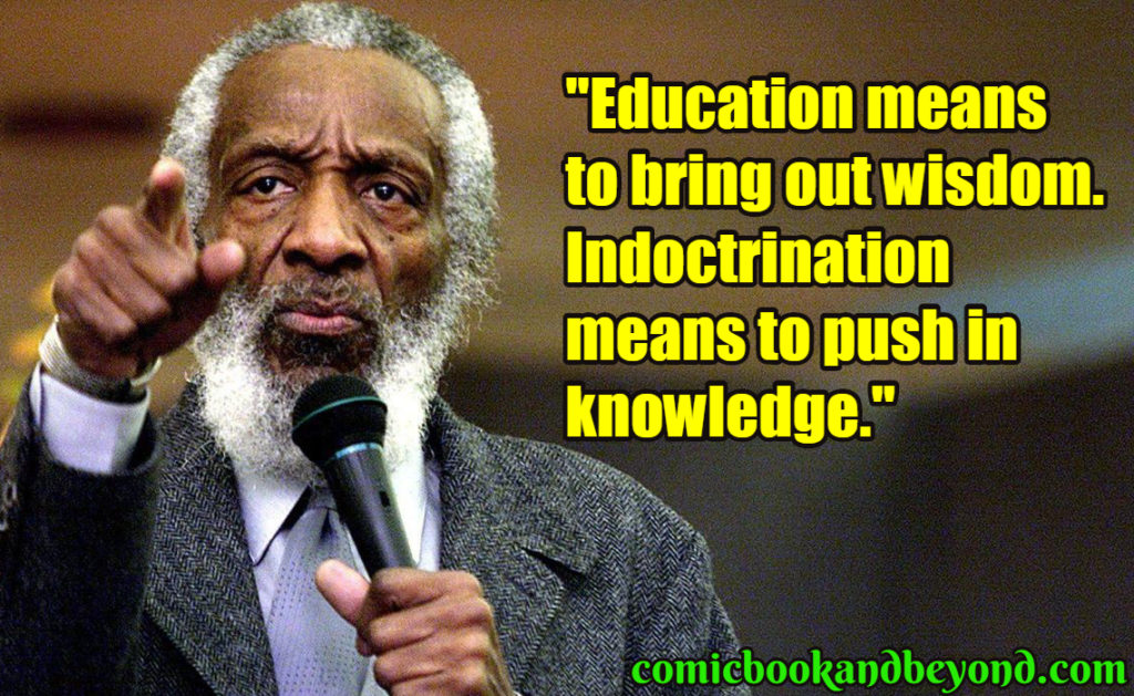 Happy Heavenly Birthday respects for Dick Gregory - Comedian - Actor - Activist - Educator - Writer - 100% Real 