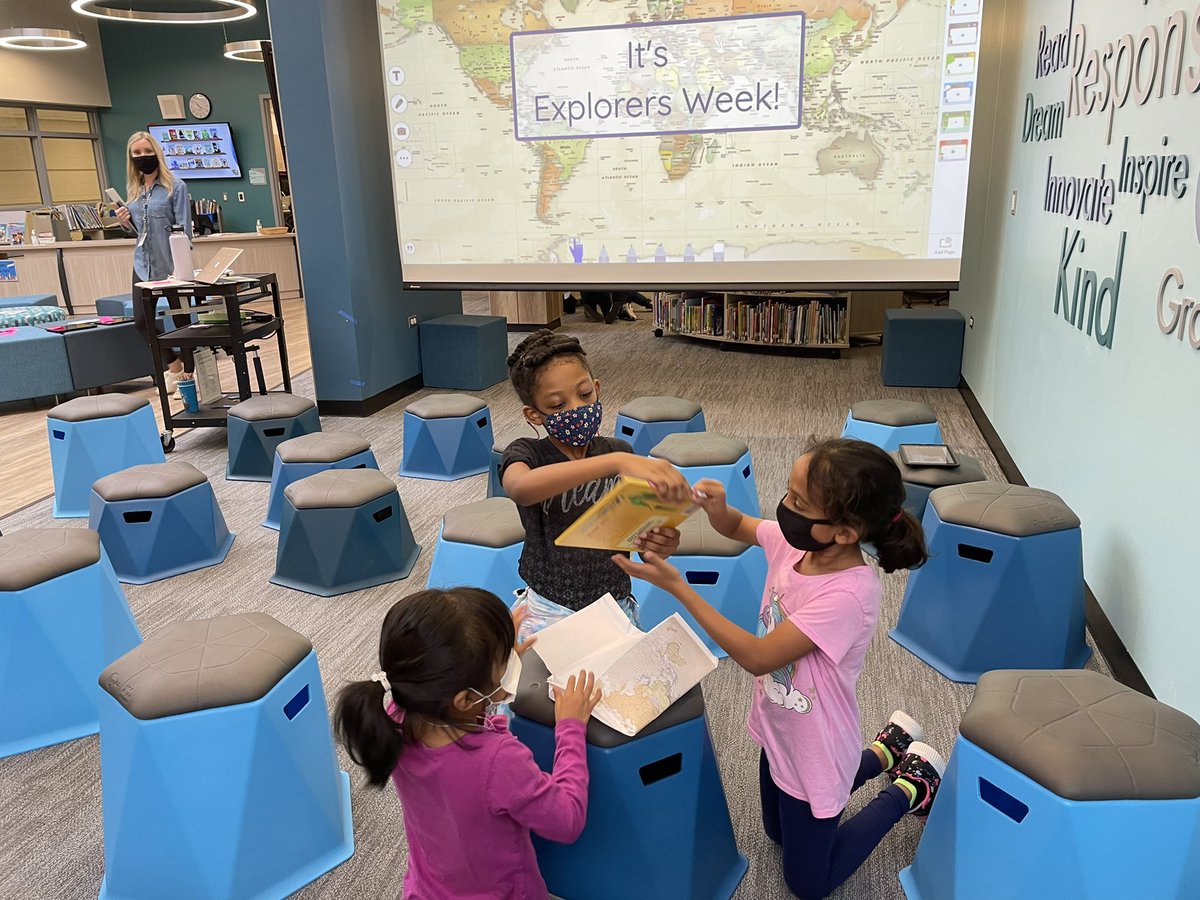 WildcatReader93's tweet image. Second graders are exploring our Innovation Center as they complete an explorer book hunt for #explorersweek! #fictionornonfiction? @CCSD93 @JRyboICin93 @MrsTracyWillard #WTandMe
