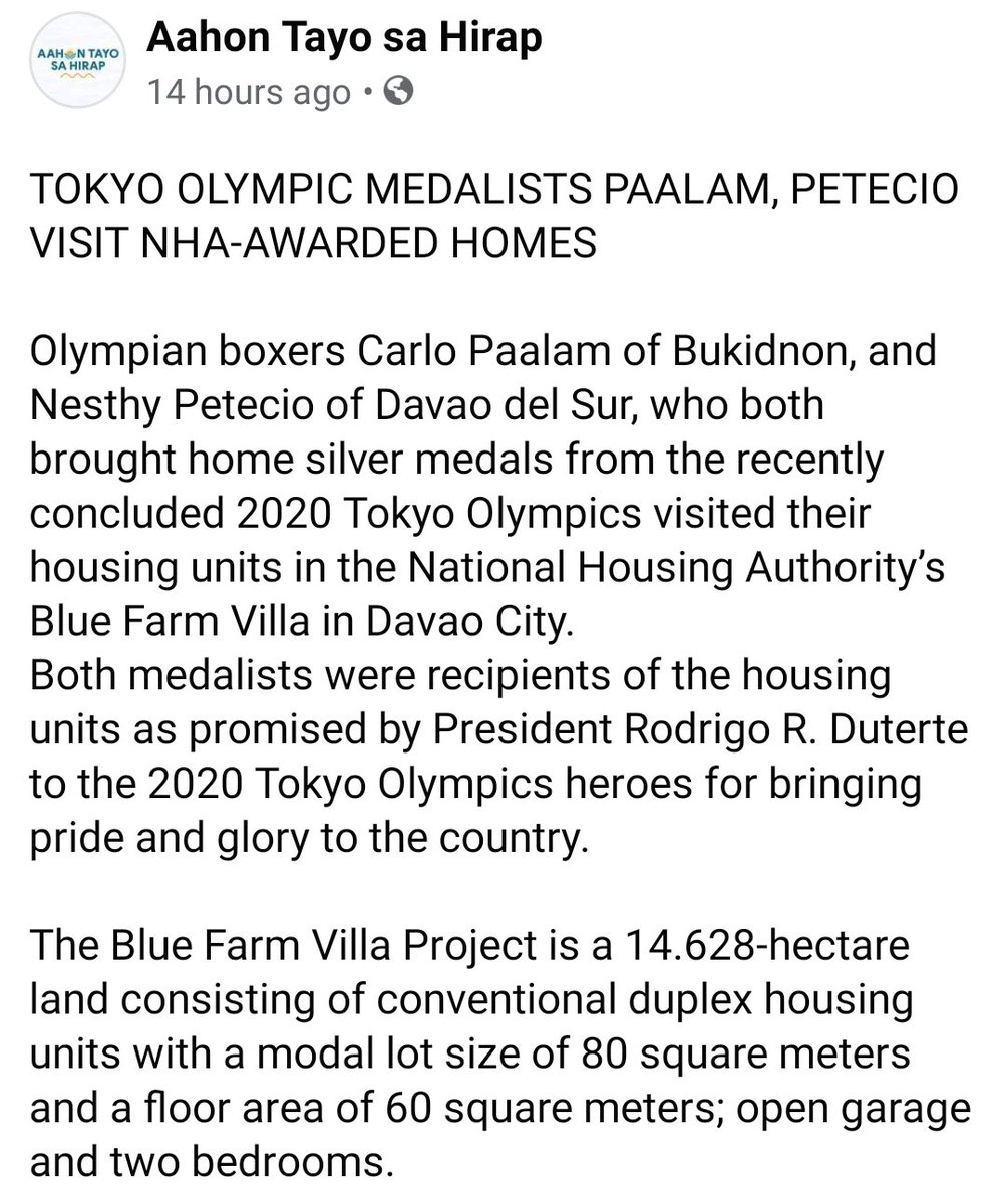 grmhae's tweet photo. TOKYO OLYMPIC MEDALISTS PAALAM, PETECIO VISIT NHA-AWARDED HOMES

https://t.co/VVPmIvTMHQ https://t.co/RL9lZQo7EV