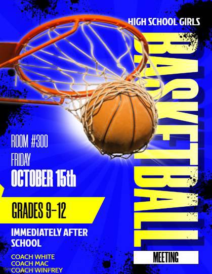 Lady Mustangs, If you plan on going out, be there! Will be a quick meeting! See you then! 💪