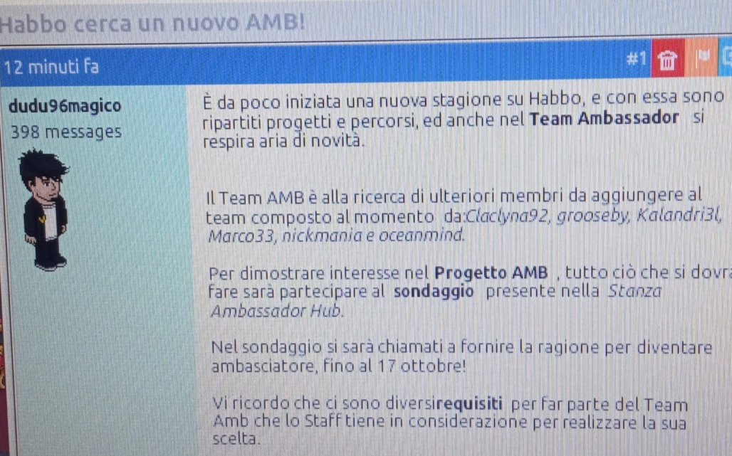 Comitato delle proteste - Habbo.it tweet media