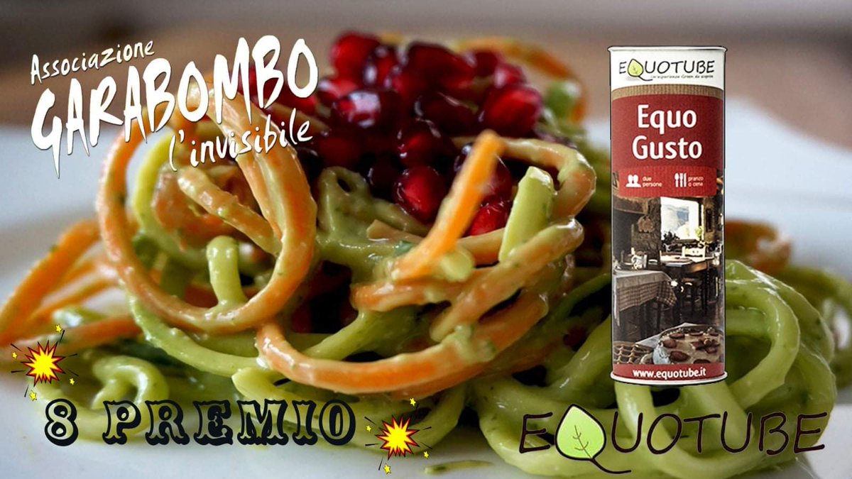 Ecco l'ottavo premio de La #Lotteria di #Garabombo! vol. III
#Equogusto! Questo EquoTube dà diritto a un pranzo o una cena per due persone: perfetto per una cena romantica o un pranzo speciale
#turismoresponsabile #comercioequoesolidale  #liguria #mare #montagna #cucina #vacanza