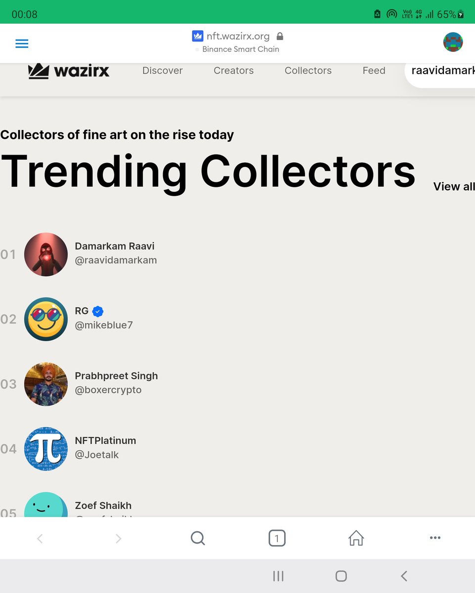 dambu07's tweet photo. Damn!!! Feels nice to top the trending list…This is just the beginning…Digital art is here to stay!!!
 Congrats @wazirxnft on a great platform. Keep up the work. #wrx.
@NischalShetty 
@BuddhaSource 
@vishakhasingh55 https://t.co/9qy9Hb2zUi