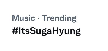 cutetaeful's tweet photo. Yoongi hasn't even posted and #ItsSugaHyung  is already trending...WE ALL MISS YOONMIN😭 https://t.co/scnYVmkeOl
