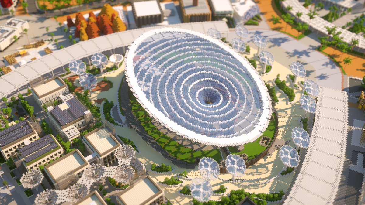 We've been working hard to create the first ever virtual expo for #Expo2020 in #Dubai. Now available for free on the @MinecraftMarket, explore this 1:1 recreation of the amazing Expo 2020 Dubai site and all it has to offer! Learn more: virtualexpodubai.com/virtual-experi…