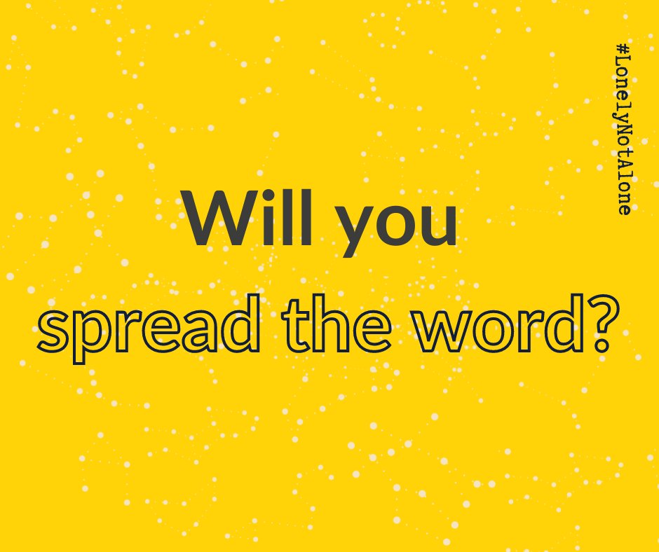 🎉🌟 So many more of you are taking part in #LonelyNotAlone this year. And we'll be launching our 2021 experience in just two days!

Young people, youth groups, schools and student unions are all getting involved to help tackle the stigma of #youthloneliness.

👇👇👇 (1/2)