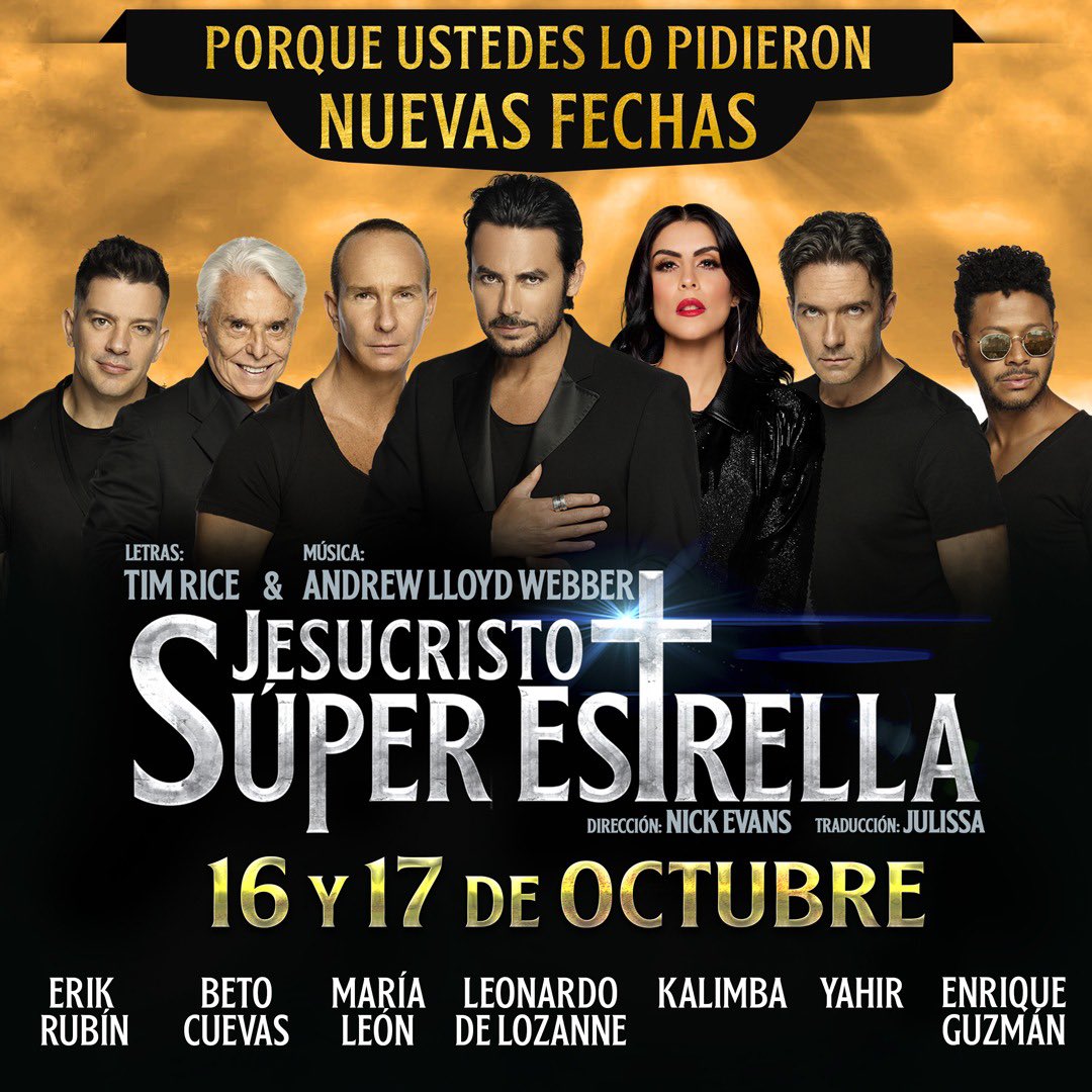 Este fin de semana disfruta y sorprende a esa persona especial #RegalaTeatro🎁

2 Nuevas Funciones de 
#JesucristoSúperEstrella 🙏🏼🙌🏼
<a href="/CC_Teatro1/">Centro Cultural Teatro 1</a>

Venta de boletos en <a href="/Ticketmaster_Me/">Ticketmaster México</a> 
🎟️👉🏼bit.ly/36aRsiq