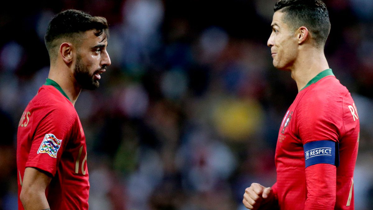 TrollFootball's tweet photo. Bruno: Bro you have already taken 3 penalties inside 12 minutes. Can I please take the next one?

Ronaldo: Over my dead body. https://t.co/bIhr9XZxOy