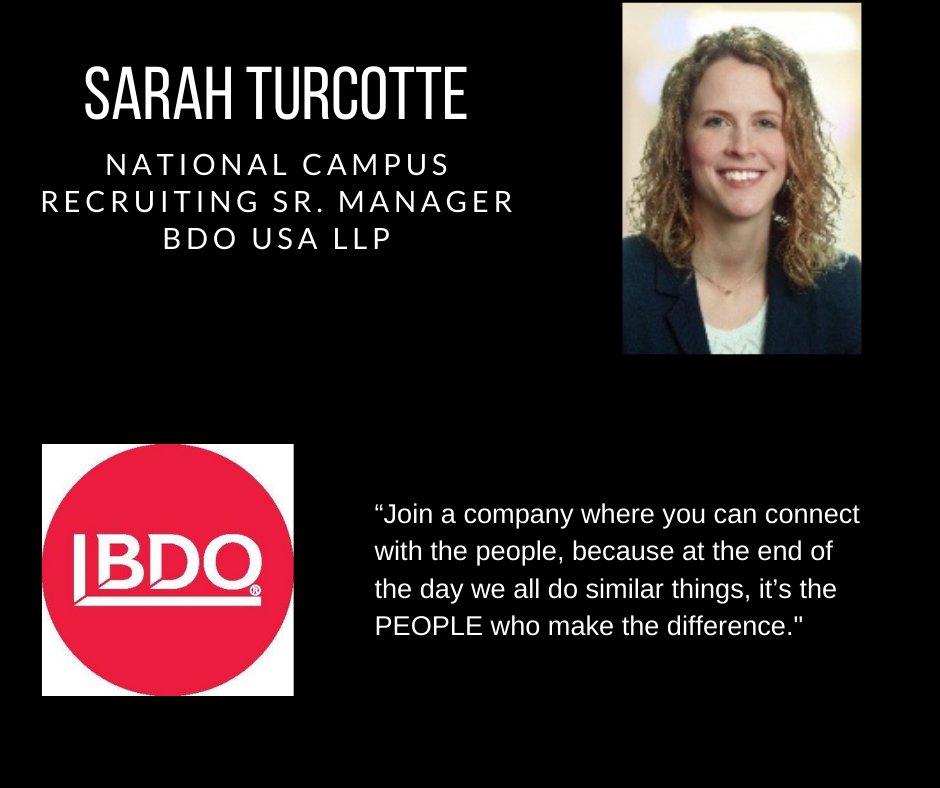 _BetaAlphaPsi's tweet photo. Our #ProfessionalPartnerTuesday continues in 2021! Each week we will highlight a Professional Partner and share their message to our members for 2021. This week we are spotlighting Sarah Turcotte from @BDO_USA ! https://t.co/hamraJ1A6m