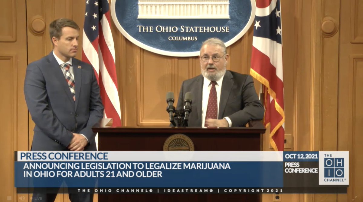 tomangell's tweet image. BIG: A pair of Ohio Republican representatives just announced they will soon be introducing a bill to legalize marijuana.

DETAILS:

marijuanamoment.net/republican-ohi…