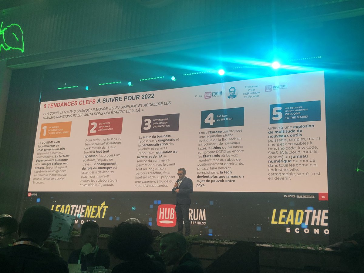 preciliafbl's tweet image. Un grand merci au @HUBInstitute pour ce nouveau shoot d&apos;inspiration digital lors du #Hubforum2021.
On termine la journée avec les tendances clés de 2022. #Digital #innovation @HUBInstitute