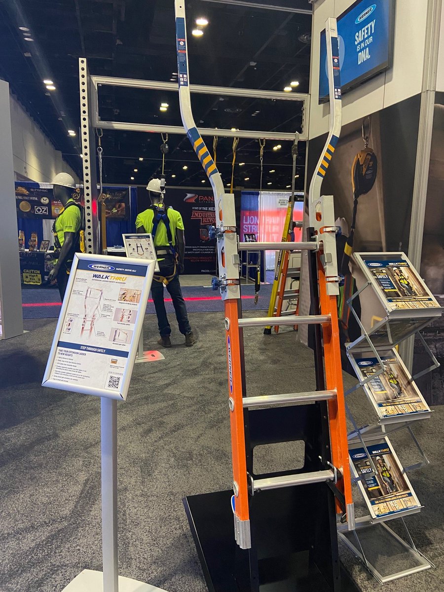 Werner_Safety's tweet image. Newly released Werner WalkThru wins Best in Show at the 2021 @NSCsafety Product Showcase!

The #Werner #ExtensionLadder Safety Accessory provides a smooth transition from ladder to roof, eliminating the need to step around the ladder.

LEARN MORE: wernerco.com/us/products/la…
#nscexpo