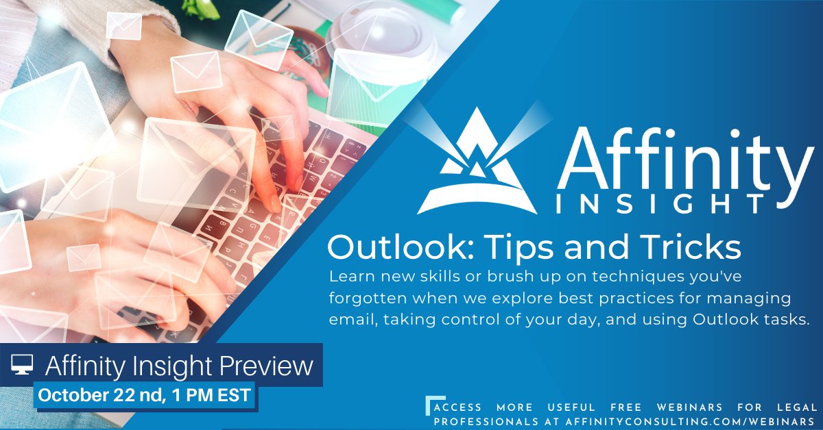 Outlook Tips and Tricks for Legal Professionals gag.gl/JSxWkE