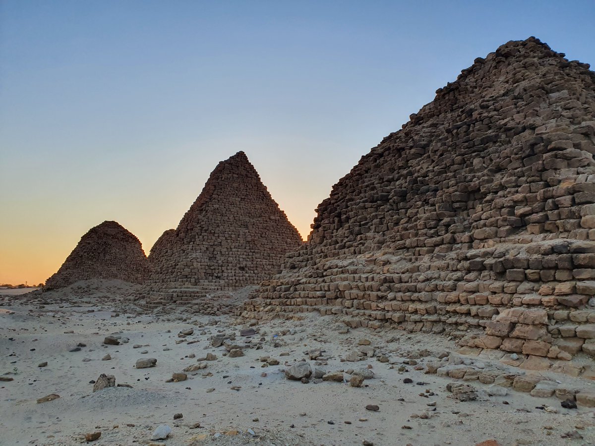 The Nuri Royal Pyramids Project, an AIA Site Preservation Grant recipient, plans to build an enclosure to protect the tomb of the Queen Yeturow from flash flooding. #ClimateChangesSites #IAD2021 

(Credit: A. Breidenstein)