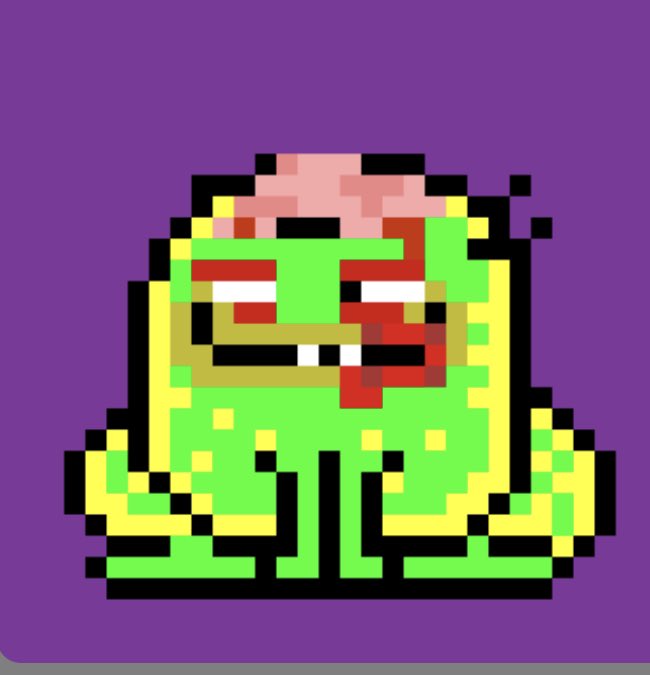 StarXg_'s tweet photo. New @ZombieToadz I share with my husband- we also have our own but had to combine to get this guy ! #nft #ToTheMoon https://t.co/Y3046rssXB