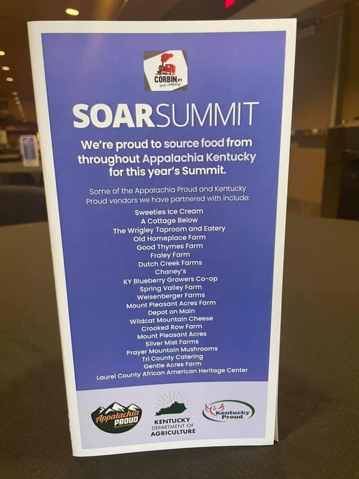 SOAR_EKY's tweet photo. We are proud to source food for the #2021SOARSummit from throughout Appalachia Kentucky. See the photo below for some of the Appalachia Proud and Kentucky Proud vendors we have partnered with! #thereisafuture #appalachia https://t.co/uw9QUOTNdV