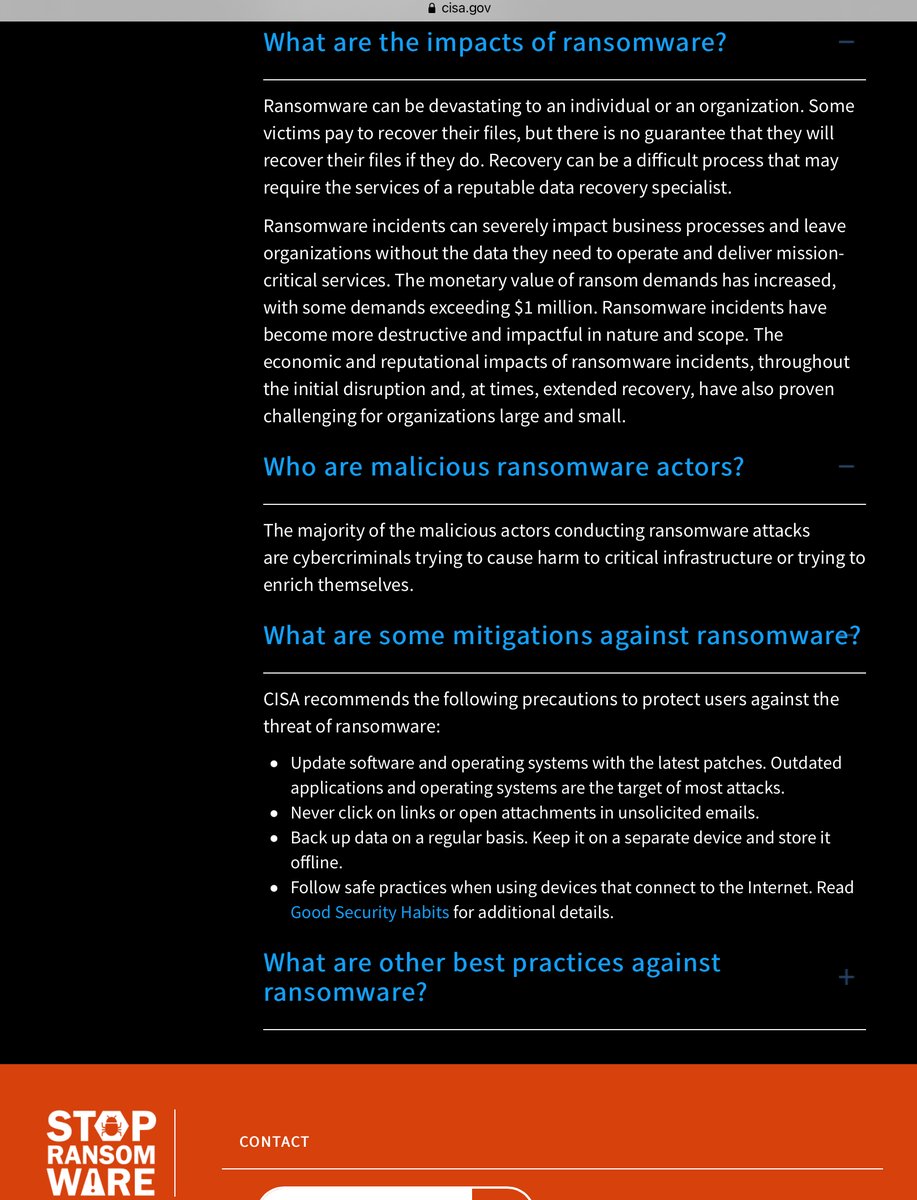 fixrnix's tweet photo. #cyberaware #InfoSec #DataSecurity #CyberAttack
#CybersecurityAwarenessMonth @nist @nistcyber #CyberSecurity #Worlds1st #SaaS #Governance #Risk #compliance #FreshGRC #GRC #RegTech #privacy World ready for #cyberWar ?
#Ransomware #StopRansomWare #FAQ https://t.co/UBobxAT40F