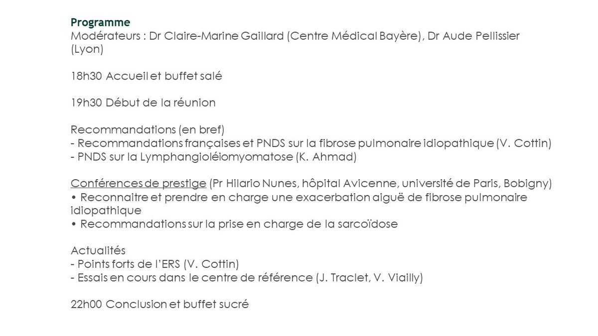 Réunion régionale sur les fibroses pulmonaires et la sarcoïdose: J-2 ! 
Inscriptions sur reunionfpi.univ-lyon1.fr/fr/pages/fpi-2…
<a href="/CHUdeLyon/">HCL - Hospices Civils de Lyon</a> <a href="/UnivLyon1/">Université Lyon 1</a>