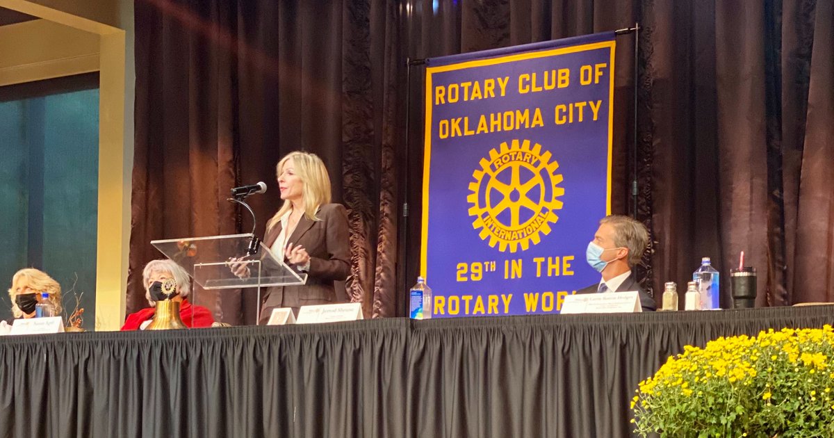 Thank you <a href="/okcrotary/">Rotary Club of Oklahoma City</a> for inviting me to speak today about <a href="/ODMHSASINFO/">OK Dept. Mental Health & Substance Abuse Services</a>'s Comprehensive Crisis Response plan!

Our goal is give "no wrong door" access to mental health and substance use care. Learn more about the plan on the ODMHSAS website: bit.ly/3qg6RFz.
