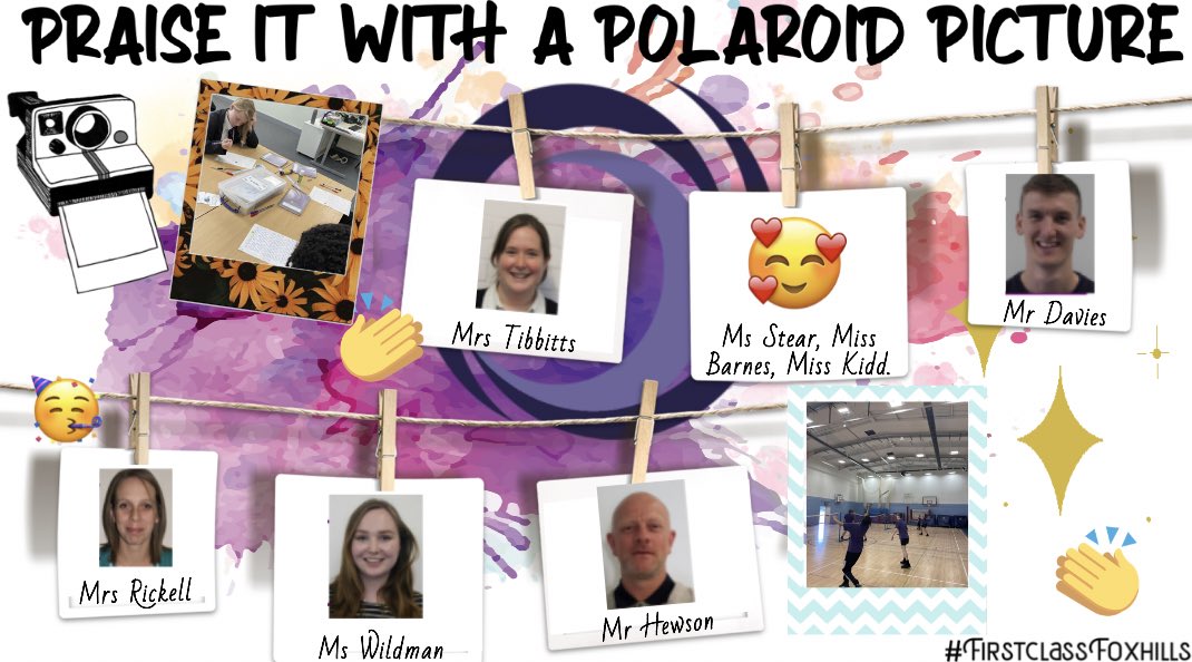 OutwoodFoxhills's tweet photo. This weeks staff shout it out, praise it with a polaroid picture and risk it for a chocolate biscuit 👏🎉👌 #firstclassFoxhills #proud #Foxhillsfamily https://t.co/Yyfl9ptM6U