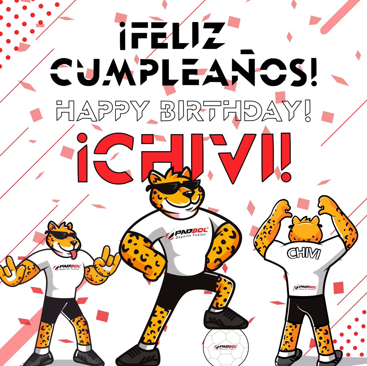 Hola Padboleros!
-
-
Hoy es el cumpleaños de CHIVI, Nuestra mascota oficial!
-
Dale Like 👍🏼 y déjale un Saludo 👋🏼!
-
————————
Hi Padbollers!
-
-
Today’s CHIVI’s birthday, our official mascot!
-
Like it 👍🏼 and leave a greeting 👋🏼!
-
-
#chivi #padbol #cumpleaños #birthday