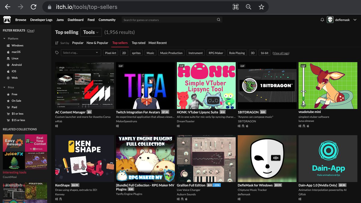 deflemask's tweet image. We'd like to give a big thanks to the entire #Chiptune  community for the continued support and love.

#deflemask is in the TOP 10 tools! ❤️
itch.io/tools/top-sell…