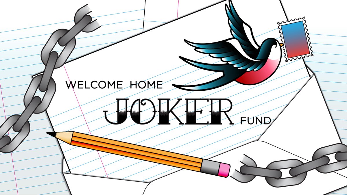 My co-organizer is coming home from prison! For years Joker has organized an enormous pen pal network within his facility. If you've written to someone through me - it's because of Joker. Join me in celebrating his freedom & years of organizing by donating gofundme.com/f/welcome-home…