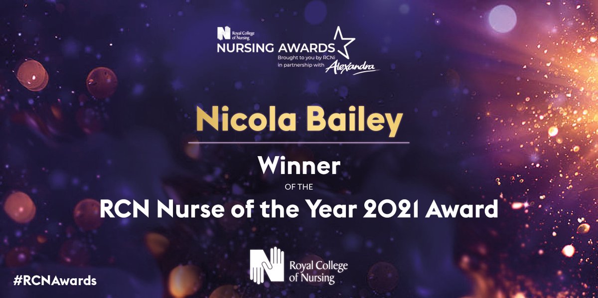 !NURSE OF THE YEAR! Congratulations to RCN Nurse of the Year 2021 Nicola Bailey. Sexual health services nurse manager Nicola Bailey has won this prestigious award for revolutionising women’s sexual health care in Northern Ireland. #RCNawards nurseawards.co.uk