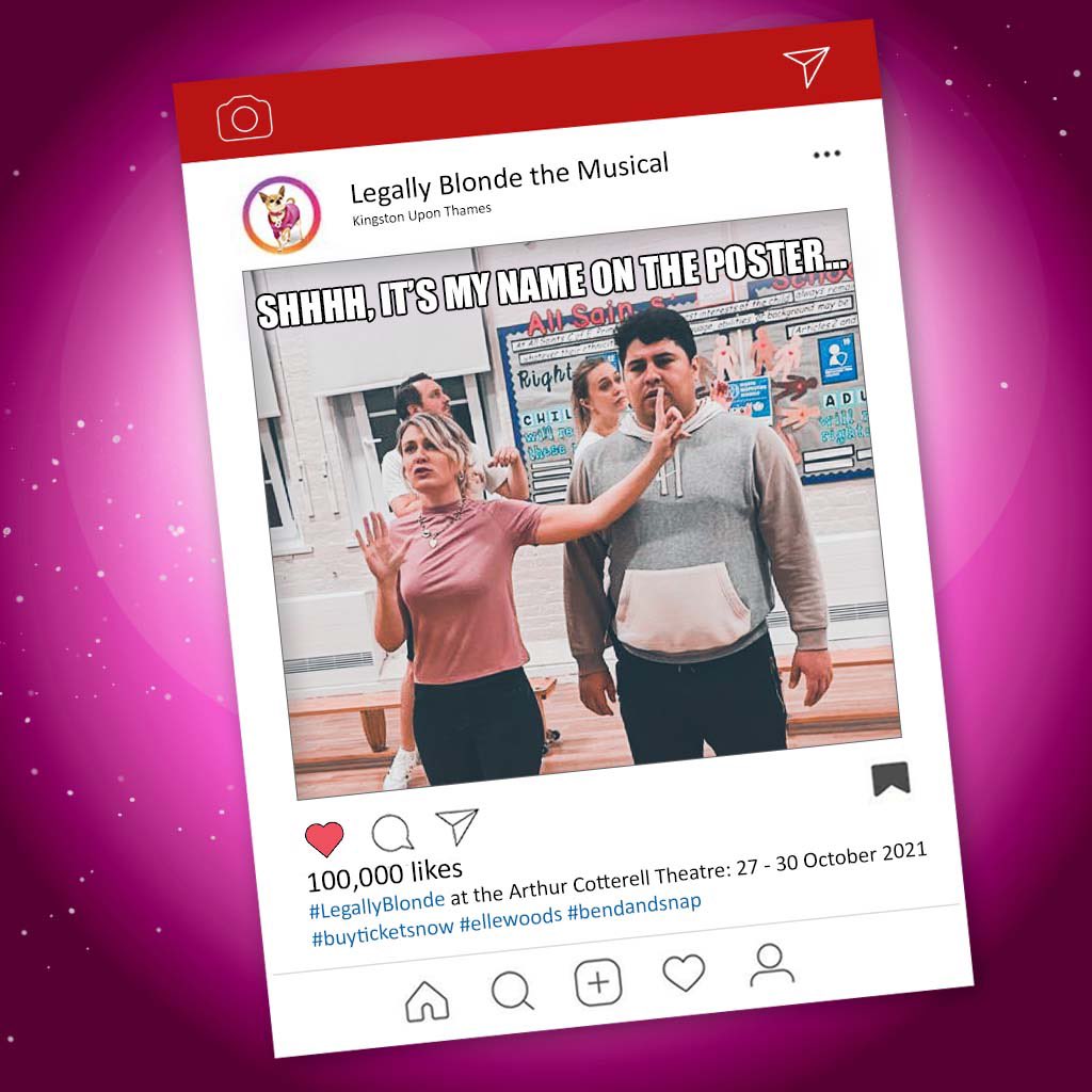 Elle Woods: serving as a role model for women everywhere since 2001 👱‍♀️✊🏻

#legallyblonde the musical at the Arthur Cotterell Theatre, Kingston, 27-30 October. Last remaining tickets via TicketSource.co.uk/Mayhem

#kingstonuponthames #musicaltheatre #2weekstogo #getticketsnow