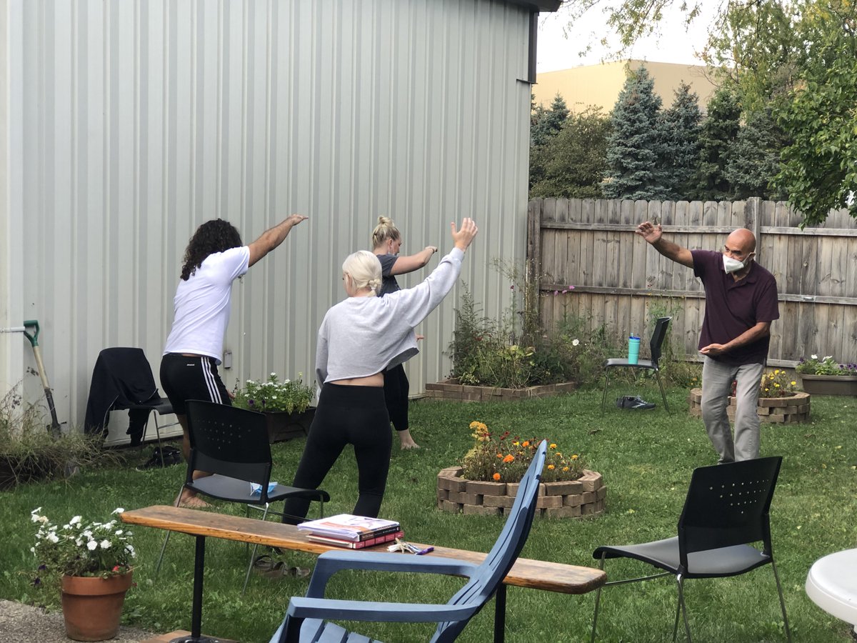 AIAM_columbus's tweet photo. A little Tai Chi in the garden on a lovely fall afternoon https://t.co/HUA8IZOKuX