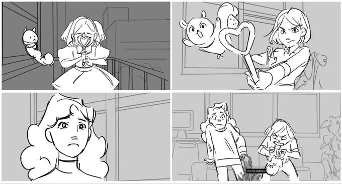 Hello #PortfolioDay  ! My name is Qing and I'm a story artist in California. I'm a lover of frogs and crying animals. I'm currently looking for storyboard and story revisionist roles! 