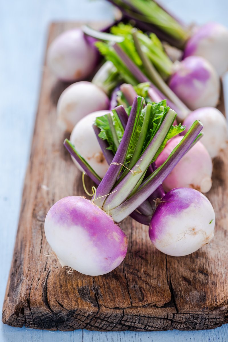 Place turnips in a plastic bag and store them in the refrigerator crisper for up to two weeks. #HalfYourPlate #IYFV2021 #VeggieTip